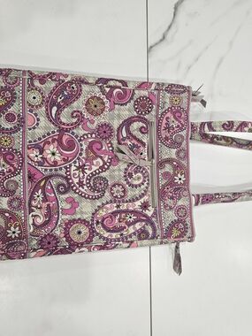 Vera Bradley Pink Paisley Small Laptop Bag Checkpoint Friendly